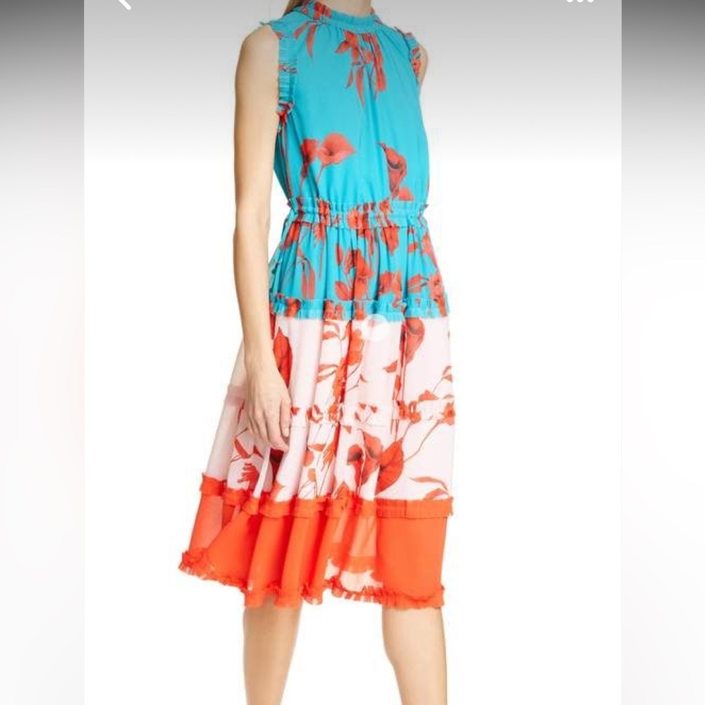 Ted Baker Chiffon sleeveless dress